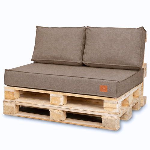 Blomster Sada podušek na paletový nábytek 3 ks, 120 × 80 cm, béžová - Cushion - Main image