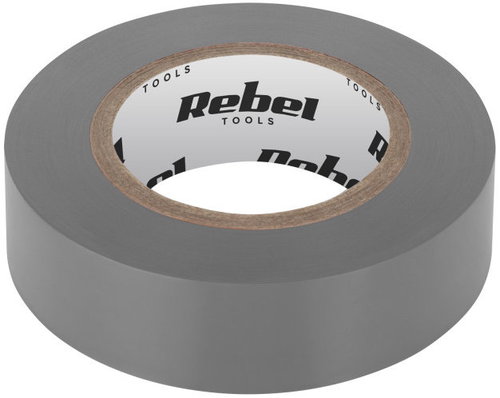 Rebel NAR0435 PVC Electrical Tape 19mm × 18m, Grey - Electrical Tape - Main image