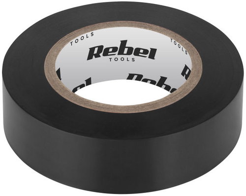Rebel NAR0413 PVC Electrical Insulation Tape 19mm × 9m, Black - Electrical Tape - Main image