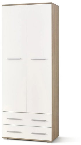 Halmar Lima REG2 bílá / dub sonoma - Wardrobe - Main image