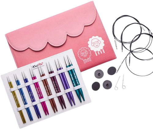 KnitPro Zing DELUXE Set of 13cm Interchangeable Metal Knitting Needles - Knitting Needle - Main image