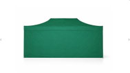 Ambitent Scissor Party Tent 3 × 6 m STEEL Standard, 4 Solid Sidewalls, Green - Pop-up Canopy Tent