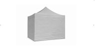 Ambitent Pop-Up Gazebo 3 × 3 m STEEL Standard, 4 Full Sidewalls, Grey - Pop-up Canopy Tent