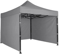 Plonos PL-300 Zahradní stan nůžkový 3 × 3 m, 3 bočnice, šedý - Party Tent