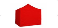 Ambitent Gazebo Party Tent 4 × 4 m ALU Premium, 4 Full Side Panels, Red - Pop-up Canopy Tent