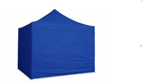 Ambitent Gazebo Party Tent 4 × 4 m ALU Premium, 4 Solid Side Panels, Blue - Pop-up Canopy Tent - Main image