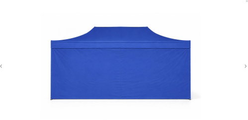 Ambitent Gazebo Party Tent 4 × 8 m ALU Premium, 4 Solid Sidewalls, Blue - Pop-up Canopy Tent - Main image