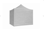 Ambitent Scissor Party Tent 3 × 3m ALU Premium, 4 Solid Sidewalls, Grey - Pop-up Canopy Tent