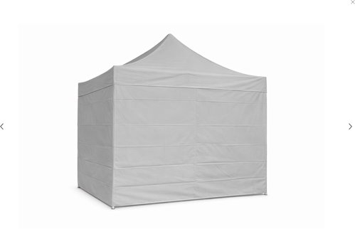 Ambitent Scissor Party Tent 3 × 3m ALU Premium, 4 Solid Sidewalls, Grey - Pop-up Canopy Tent - Main image