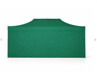 Ambitent Gazebo Party Tent 3 × 6 m ALU Standard, 4 Solid Sidewalls, Green - Party Tent