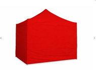 Ambitent Nůžkový párty stan 3 × 3 m ALU Standard, 4 plné bočnice, červený - Party Tent