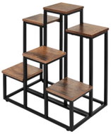 Gardlov 27789 Stojan na květiny 67 × 34,5 × 51 cm, 6 polic, hnědý - Flower Stand
