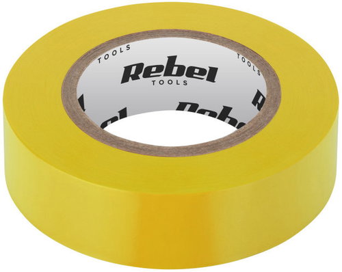 Rebel NAR0433 PVC Insulating Tape 19mm × 18m, Yellow - Electrical Tape - Main image