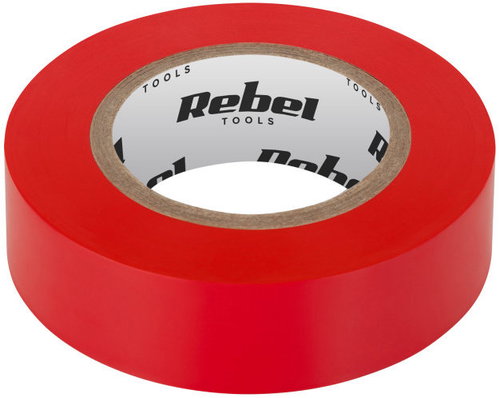 Rebel NAR0425 PVC Electrical Tape 19mm × 9m, Red - Electrical Tape - Main image