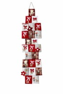 Goba Adventní kalendář látkový, červený, 27 × 109 cm, 2009361A - Advent Calendar
