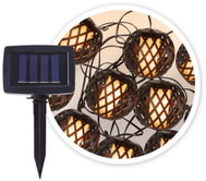 Garsaco Venkovní světelný řetěz, s efektem plamene, 2 m, solární panel - Light Chain