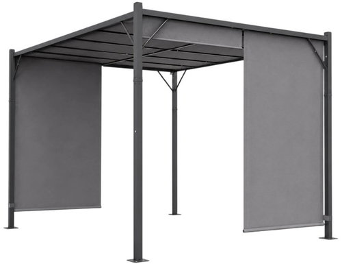 MultiGarden DN-FG-362 Garden Pergola with Side Blinds 3 × 4 m, Grey - Pergola - Main image