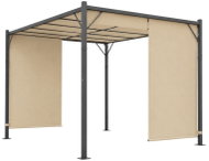 MultiGarden DN-FG-362 Zahradní pergola s bočními roletami 3 × 4 m, béžová - Pergola