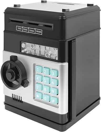 Retoo Money Box – Safe with Electronic Lock for Coins and Banknotes + PIN Code - Safe - Main image