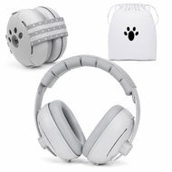 Verk Dětské ochranné chrániče sluchu 2v1, sluchátka a elastická čelenka, šedé - Hearing Protection