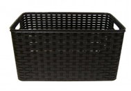 Mega Plast Univerzální koš, polyratan, 19 × 29 × 39 cm, wenge - Storage Basket