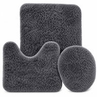 Verk 27602 Koupelnové rychleschnoucí předložky, sada 3 ks, šedé - Bath Mat