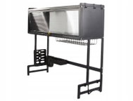Verk 07380 Multifunkční odkapávač na nádobí nad dřez, 85 cm, černý - Draining Board