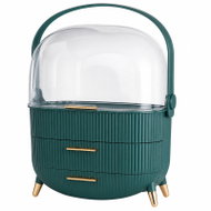 Verk 27567 Organizér na kosmetiku se zásuvkami a držadlem, zelený - Makeup Organiser