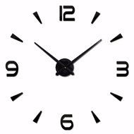 Retoo Nástěnné hodiny moderní 3D efekt samolepicí římské DIY 70–130 cm - Wall Clock