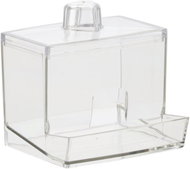 Empt Plastic Jar for Cosmetic Cotton Buds 8.7 × 7 × 8cm - Storage Jar