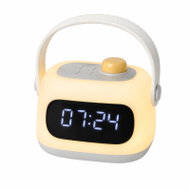 Verk 12415 Multifunkční LED světelný budík s časovačem, šedý - Light Alarm Clock