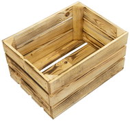 Calter Dřevěná bedýnka 40 × 30 × 21 cm, opalovaná - Storage Box