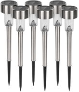 Rebel ZAR0588 Solární zahradní LED osvětlení se senzorem soumraku, 6 ks - Garden Lighting
