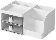 Verk 27645_B Stolní organizér na kosmetiku 23 × 15 × 11 cm, bílý - Makeup Organiser