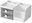 27645_B Tabletop make-up organiser, 23 × 15 × 11 cm, white