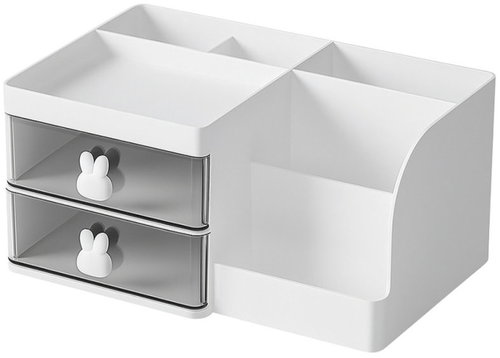Verk 27645_B Tabletop make-up organiser, 23 × 15 × 11 cm, white - Makeup Organiser - Main image
