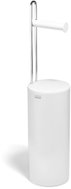 JOSEPH JOSEPH Stojan na toaletní papír se zásobníkem EasyStore 7000005, lesklý bílý - Free Standing Toilet Roll Holder