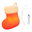 12411 Silicone LED night light, USB, 3 lighting modes, sock