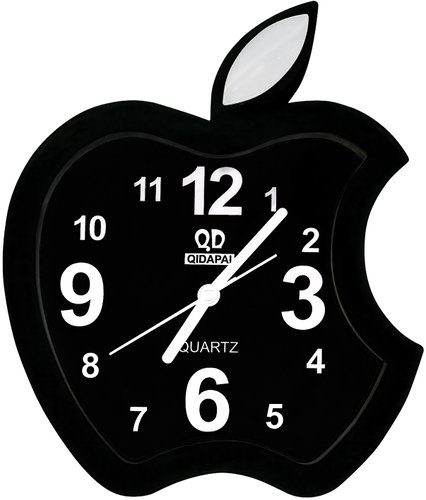 FLEXIO Budík jablko, černý - Alarm Clock - Main image