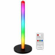 Verk 12424 LED RGB stojací lampa, 7 barev, dálkové ovládání, USB, 50 cm, černá - Floor Lamp