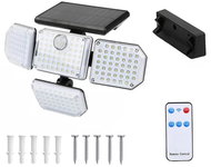 Verk 12322 Solární 181 LED osvětlení s PIR čidlo pohybu / soumraku, IP65, 2400 mAh 3.7V - Wall Lamp