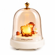 Verk 12414 Dekorativní LED lampička s ohništěm a hudbou, USB, bílá - Decorative Lighting