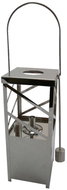 EDCO Lucerna stříbrná, hranatá, 47 cm - Lantern