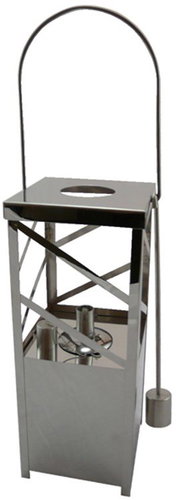 EDCO Lucerna stříbrná, hranatá, 47 cm - Lantern - Main image