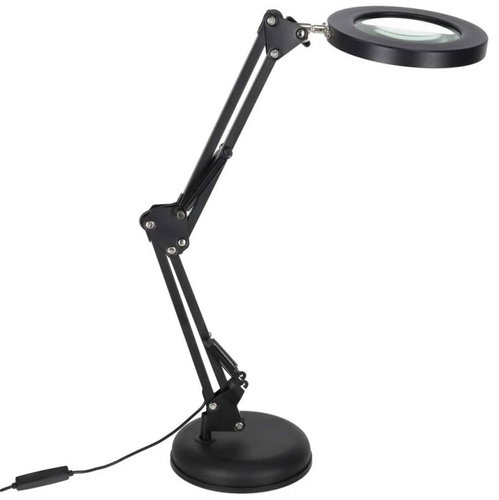 KIK KX2987 Multifunkční kosmetická lampa s lupou 12 W, USB, černá - Table Lamp - Main image