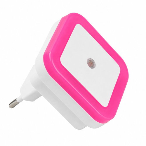 Verk 27416 LED plug-in night light with twilight sensor, pink - Night Light - Main image