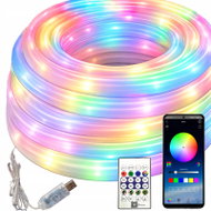 Verk 12466 Neonový LED pásek RGBIC 360° 5 m, Bluetooth, dálkové ovládání, USB - LED Light Strip