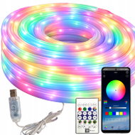 Verk 12467 Neonový LED pásek RGBIC 360° 10 m, Bluetooth, dálkové ovládání, USB - LED Light Strip
