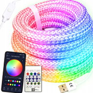 Verk 12469 LED pásek RGB Dream Color 5 m, IP67, USB 5 V, dálkový ovladač, Music Sync - LED Light Strip