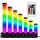 12480 LED RGB Equalizer lamp with 7 columns, remote control, USB 5V, Music Sync